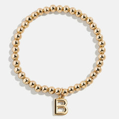 Dangle Charm Initial Pisa Bracelet - Gold