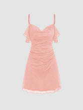 Sequin Ruched Mini Dress