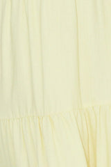 Summertime Heat Puff Sleeve Maxi Dress Yellow