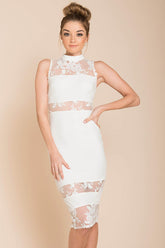 Drea Bodycon Cutout Club Dress White