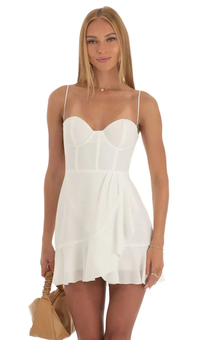 Corset Dress in White