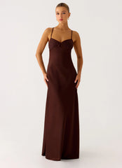 Joanie Maxi Dress - Chocolate