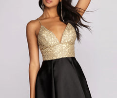 Adele Pleated Formal Dress