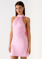 Keena Scarf Mini Dress - Pink