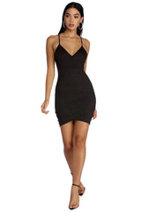 Star Gazing Glitter Mini Dress